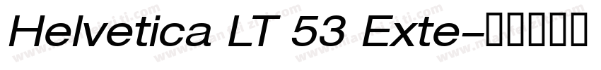 Helvetica LT 53 Exte字体转换